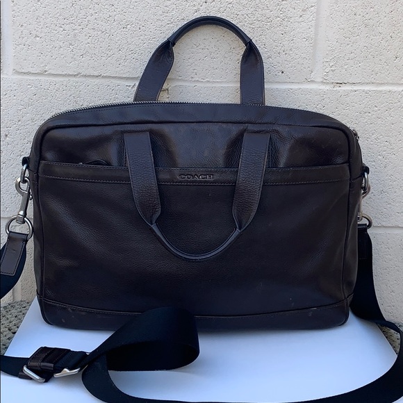 Coach Hudson Smooth Leather bag F71561 brown - Picture 1 of 15